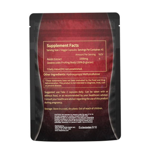 Reishi (Gano) Cápsulas nutrition facts